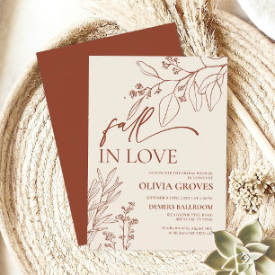 Invitation Faire tomber amoureux Fête de mariage botanique ro