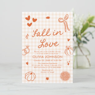 Invitation Faire Tomber Amoureux Mariage Cérémonie de Fiançai