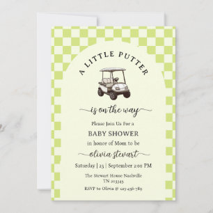 Invitation Faire un script un metteur de golf Baby Shower