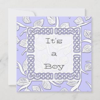 Invitation Faire votre annonce de naissance avec une bordure 