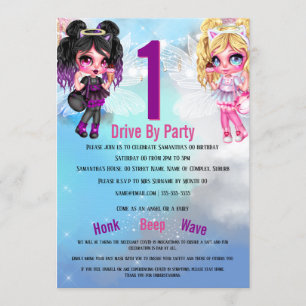 Invitation Fairies angels magique ciel anime mignon fille par