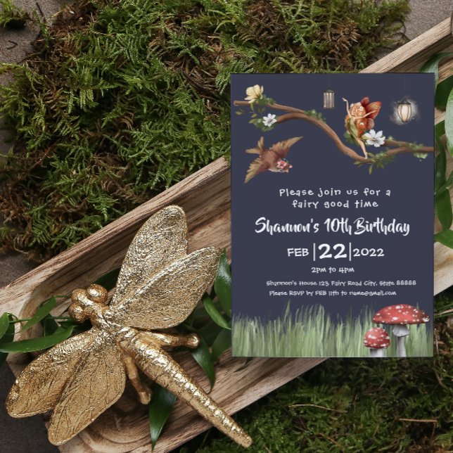 Invitation Fairy Birthday (Créateur téléchargé)