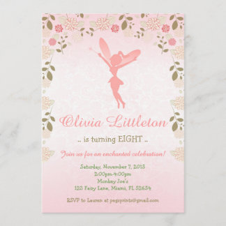 Invitation Fairy Birthday - Enchanted Fairy Garden