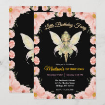 Fairy Floral Aquarelle Anniversaire Petite Fée 