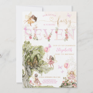 Invitation Fairy Forest Girl Anniversaire