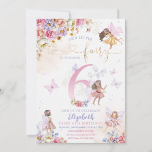 Invitation Fairy Forest Girl Anniversaire Magique