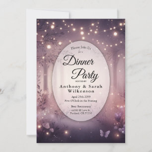 Invitation Fairy Lights in Woland Glow Restaurant Dîner