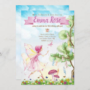 Invitation Fairy Magic Birthday party