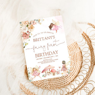 Invitation Fairy Premier anniversaire