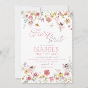 Invitation Fairy Premier anniversaire