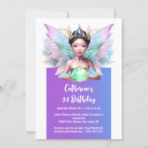 Invitation Fairy princesse chinoise fille magique
