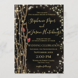 Invitation Fairy Tale Forest Mariage