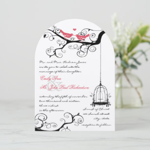 Invitation Fairy Tale Inséparable Pink Yarrow Mariage Invitat