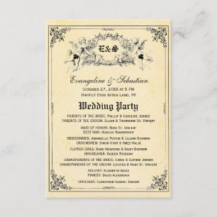 Invitation Fairy Tale Storybook Wedding Programs