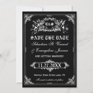 Invitation Fairy Tale Storybook Wedding Save the Date Cards