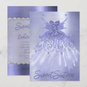 Invitation Fairy Wing Lavender Gown   Fleur d'iridescente vio
