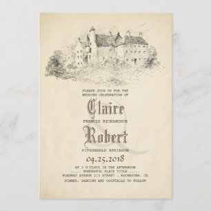 Invitation Fairytale - Livre d'histoire Old Castle Vintage We