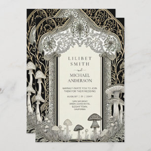 Invitation Fairytale Mariage Fairycore Mushrooms Forest