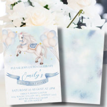 Fairytale Pony Star Balloon 1er anniversaire Boy P