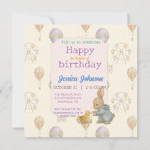 Invitation "Fairytale Vintage Amusement Park"