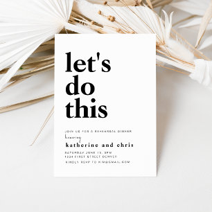 Invitation Faisons cette répétition dîner Modèle d'invitation