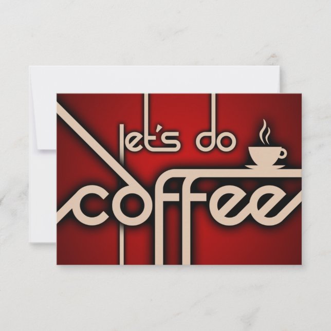 Invitation faisons du café (Devant)