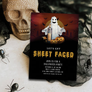 Invitation Faisons face à la fête d'Halloween