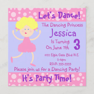 Invitation Faisons la danse ~ C'est le temps de la fête~Parti