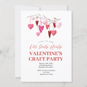 Invitation Faisons la fête de la Saint-Valentin