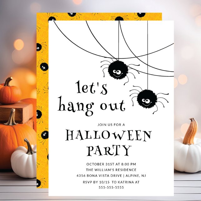 Invitation Faisons la fête d'Halloween (Créateur téléchargé)