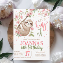 Faisons la fête enfants d'anniversaire de paresseu