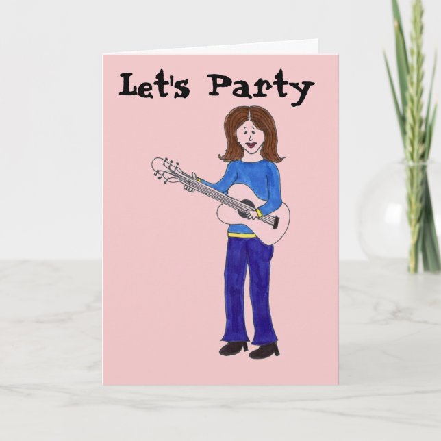 Invitation Faisons la fête Rocker (Devant)