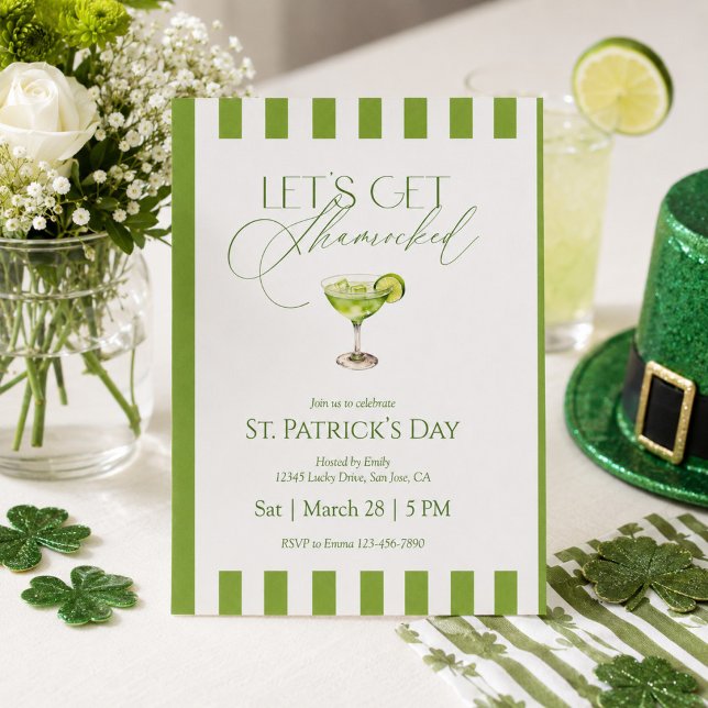 Invitation Faisons-nous Shamrocker Fête de la Saint-Patrick (Créateur téléchargé)