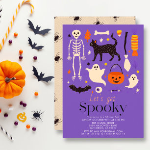 Invitation Faisons-nous une Halloween effrayante Thèmes Fête