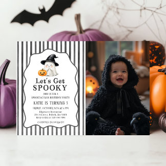 Invitation Faisons Peur aux Enfants Photo d'anniversaire d'Ha