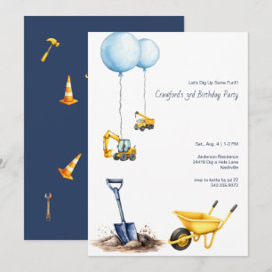 Invitation Faisons Ressortir du Plaisir Fête d'Anniversaire C