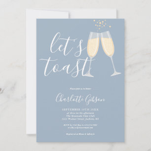 Invitation Faisons sauter la Mariée Dusty Blue QR Code