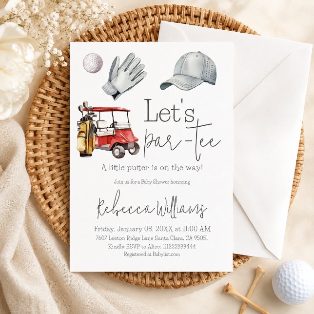 Invitation Faisons un Par-Tee Fête de Naissance de Bébé Thème (Créateur téléchargé)