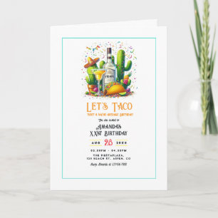 Invitation Faisons un Taco pour un Anniversaire – Fête Fiesta