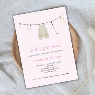 Invitation Faisons une Fête de Golf Par-Tee pour la Baby Show