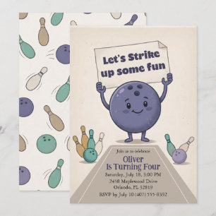 Invitation Faisons une partie de plaisir Fête d'anniversaire
