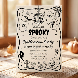 Invitation Faisons une Soirée Halloween Terriblement Spectacu