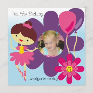 Invitation fait sur commande d'anniversaire de