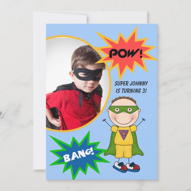 Invitation fait sur commande d'anniversaire de (Devant)