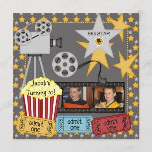 Invitation faite sur commande d'anniversaire de