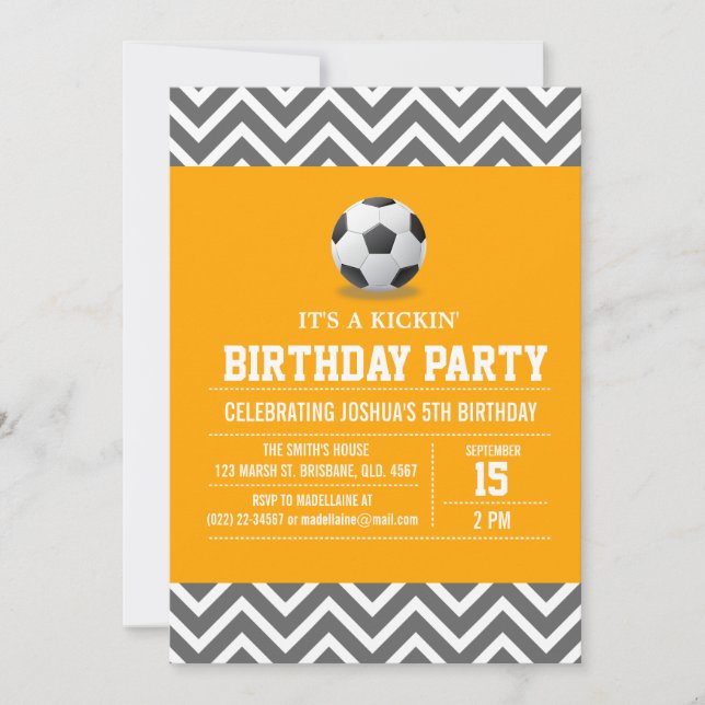 Invitation faite sur commande de fête (Devant)