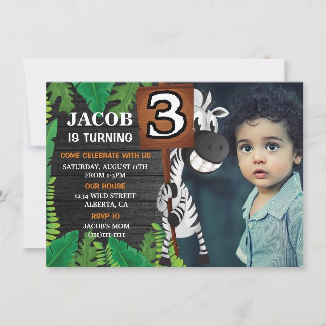 Invitation faite sur commande sauvage (Devant)