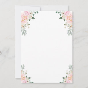 Invitation Faites Votre Propre Jeu Champagne Fête Florale