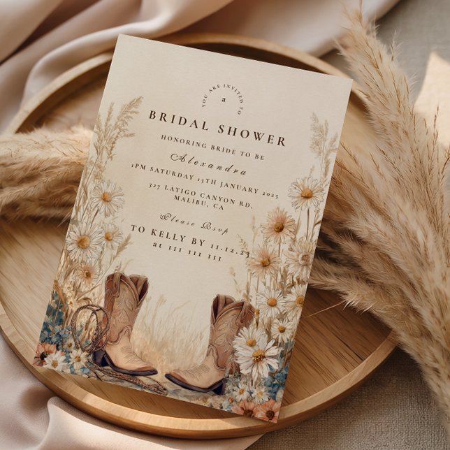 Invitation Fall Country Floral Bridal Shower (Créateur téléchargé)