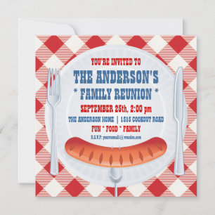 INVITATION FAMILIALE BARBECUE PICNIC